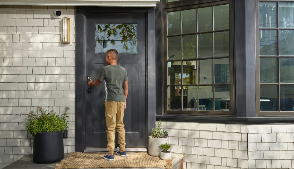 Vivint Smart Lock on home in Sacramento